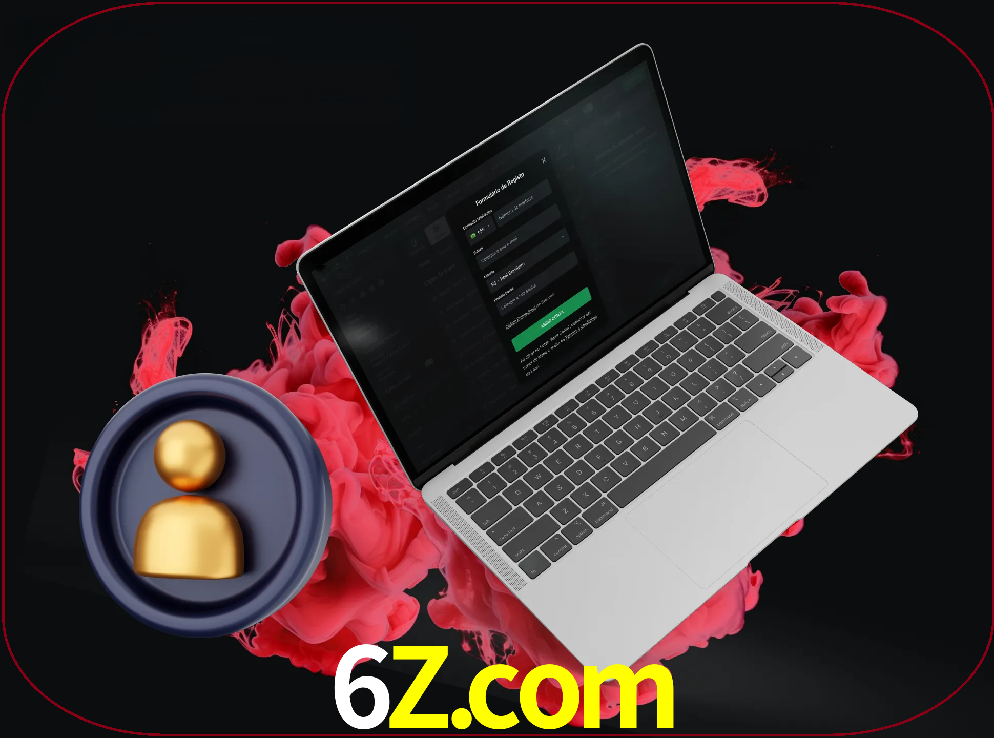 No cabeçalho do site 6z, clique no botão que o levará a um formulário especial onde terá de introduzir as suas informações actuais.