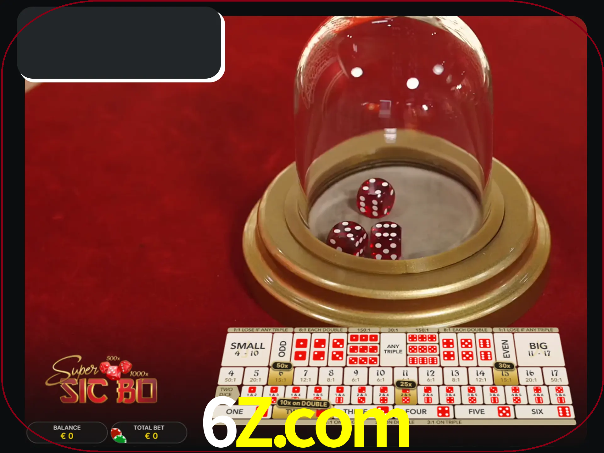 Deixe os dados ao seu lado nos jogos da Sic Bo.
